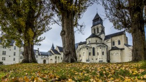 Vue de l'Abbaye de Fontevraud en automne © David Darrault